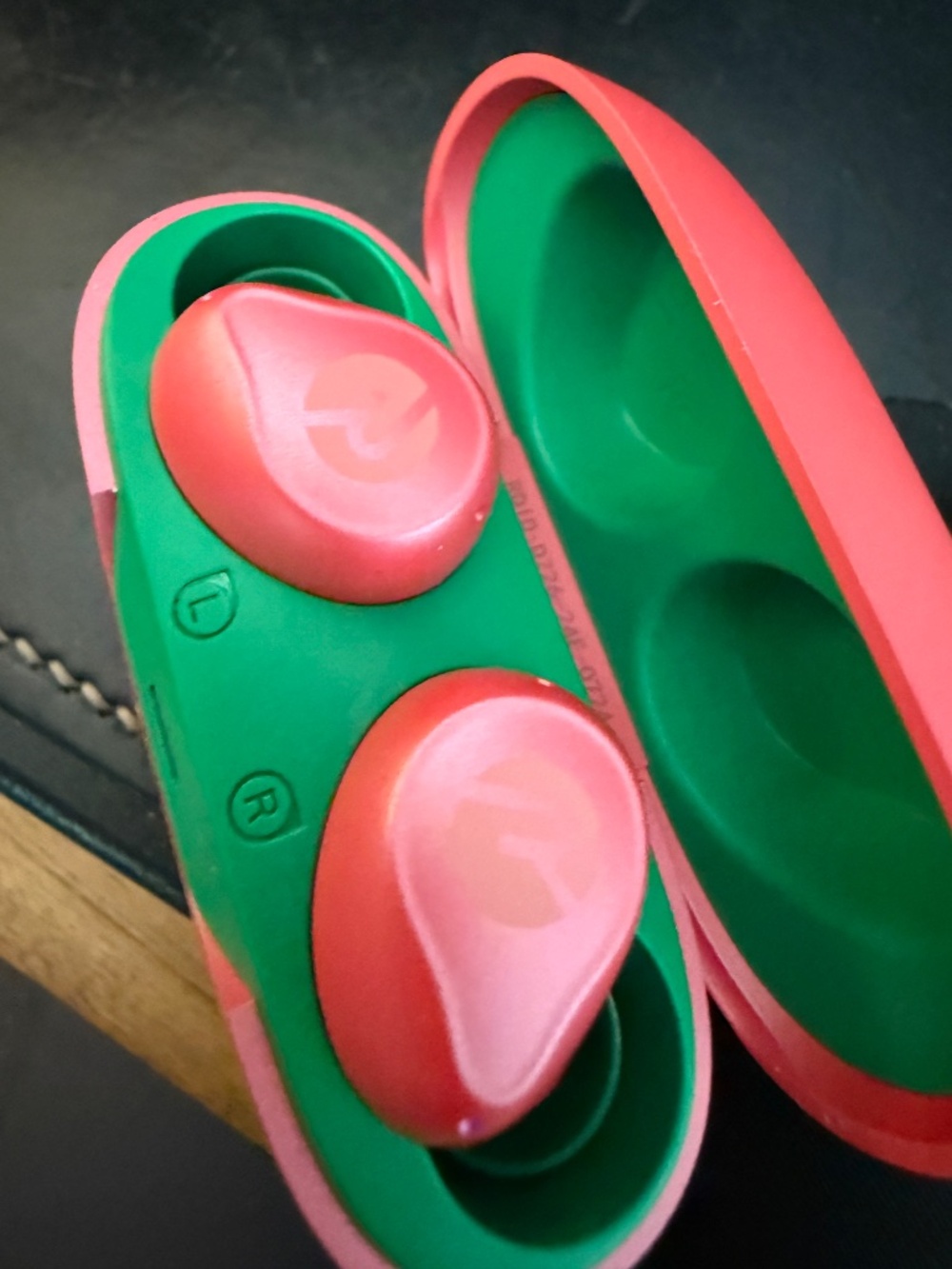 Jolly Rancher Gummies Wireless Earbuds Red Green Candy Case Bluetooth Headphones